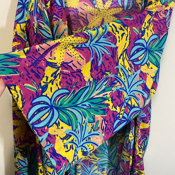 World Market Euphoric Jungle Multicolor Abstract Kimono Colorful Tropical OS - Picture 9 of 11